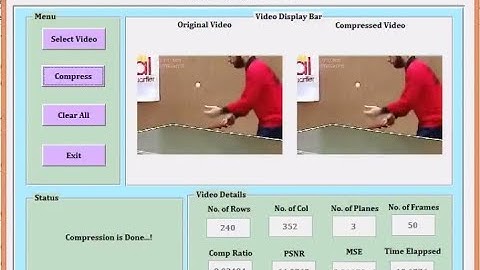 MATLAB code for Video Compression