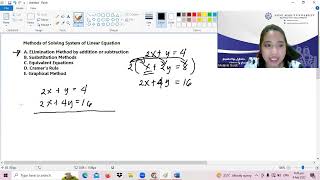 Elimination Method by addition or subtraction