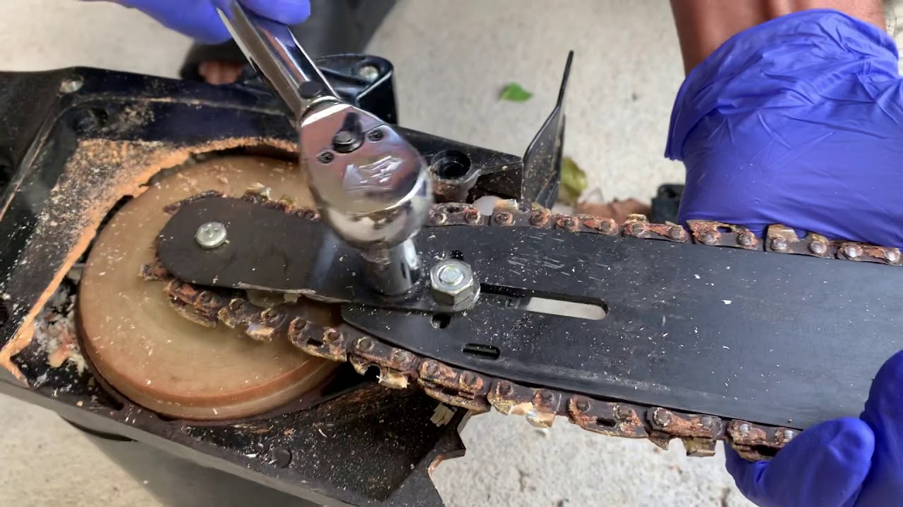How to fix a slipped Electric Chainsaw YouTube