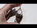 Double Stone Cabochon Wire Wrapped Pendant Tutorial