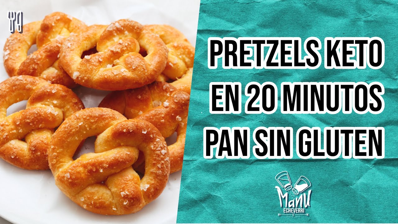 🥨PRETZELS KETO EN 20 MINUTOS PAN KETO SALADO DE SNACK SIN GLUTEN
