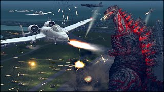 GODZILLA vs ENTIRE US ARSENAL - $700 BILLION DEFENSE