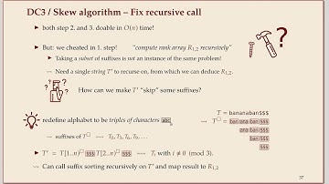 COMP526 Unit 6-6b 2020-03-17 Text Indexing: Linear-time suffix sorting (part2)