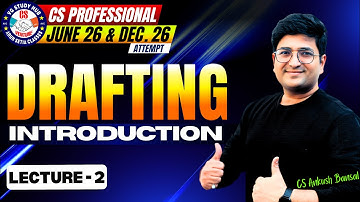 CS PROFESSIONAL | DRAFTING DEMO CLASS 3| JUNE/DEC 26 | BY CS ANKUSH BANSAL