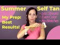 Self Tanning Preparation for GREAT RESULTS Exfoliate Sun Tan Routine