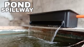 DIY POND SPILLWAY repair and install for Koi Pond