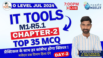 Chapter-2 || Introduction to Operating System MCQ Questions || O Level IT Tools (M1-R5.1) || GyanXp
