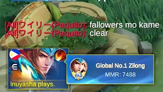 BINUGBOG AKO NG FOLLOWERS KO🙂| TOP 1 GLOBAL ZILONG