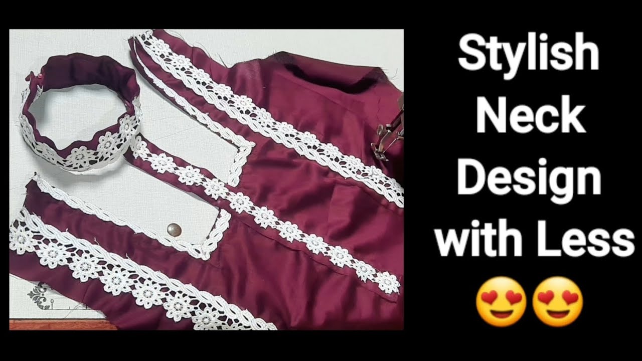 Stylish Neck Design With Less 😍👍@apniboutique6113 - YouTube