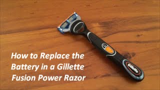 gillette fusion proglide styler battery