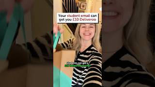 This student deal gets you a FREE £10 Deliveroo voucher #studentdiscount #university #shorts