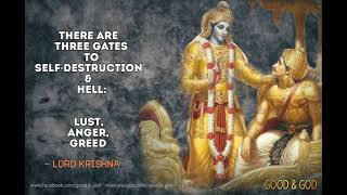 Three gates to Self Distraction &amp; Hell | Quote by Bhagavan Shee Krishna |