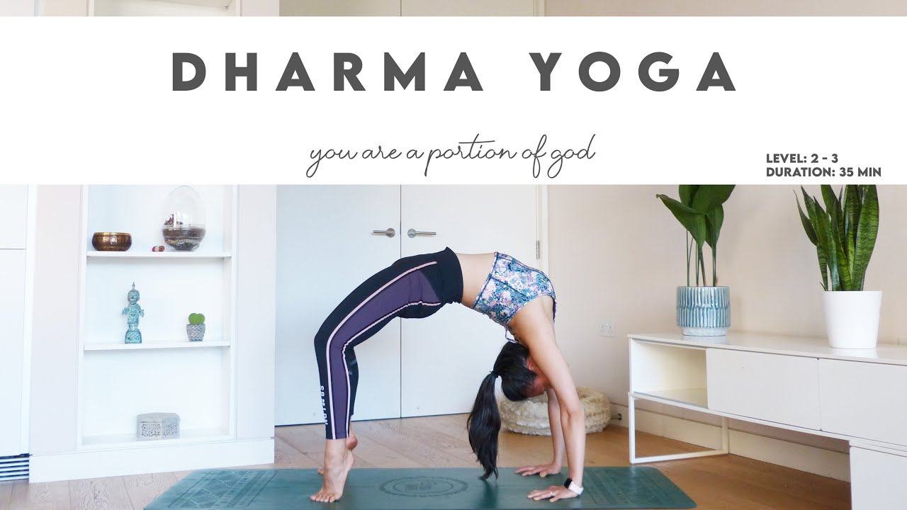35-Min Dharma Yoga Intermediate / Advance Level | You Are A Portion of God | Lydia Lim Yoga
