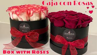 Como crear una Práctica Caja con Rosas ideal para San Valentin | Box with Roses for Valentines Day🌹