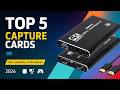 Top 5 Best Video Capture Cards 2026 🔥 4K Streaming &amp; Recording Guide