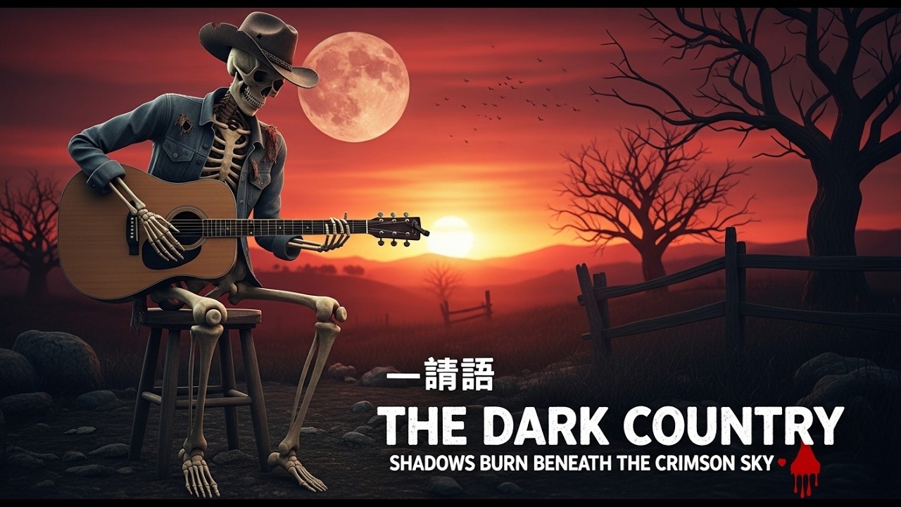 💀 The Dark Country – Shadows Burn Beneath the Crimson Sky 🔥 #DarkCountry #GothicWestern