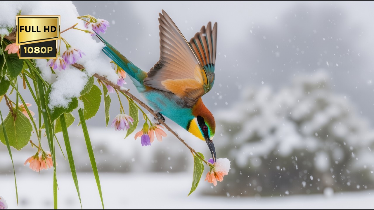 Нежное зимнее утро ❄️ Птицы, мягкое пианино и тихое место для полного отдыха