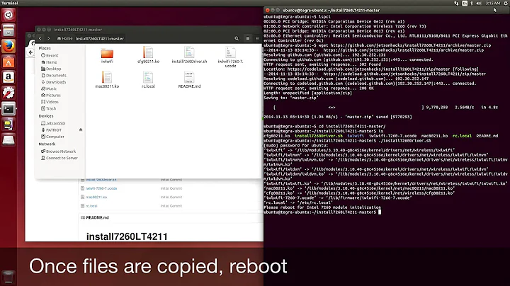 NVIDIA Jetson TK1 - Intel 7260 Wireless Driver - [L4T 21.1]