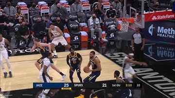 7 Blocks for Rudy Gobert | Utah Jazz at San Antonio Spurs | NBA Season 2020-21