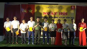 CÔNG TY CỔ PHẦN TẬP ĐOÀN HỒ GƯƠM CHI NHÁNH NGỌC LẶC TỔ CHỨC NGÀY HỘI TOÀN DÂN BẢO VỆ ANTQ NĂM 2023