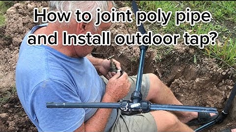 Make gardening Easy| Basic Plumbing |Joining poly pipe and Installing A Tap