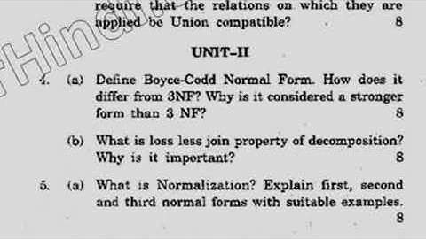 BCA 4th Sem RDBMS Question Paper