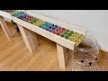 マーブルラン ASMR ♫ スケルトンベアー & DIYマーブルパックレール