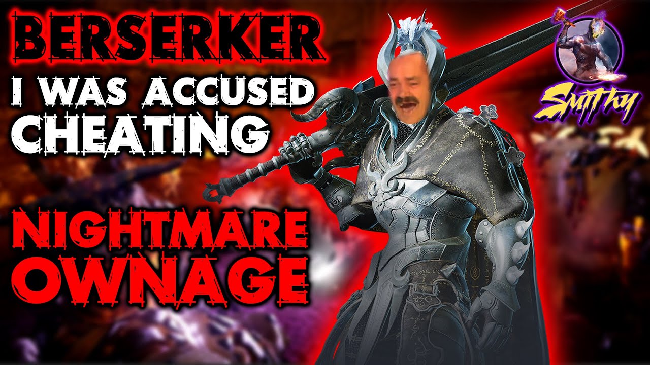 ⚔️[BERSERKER] I WAS ACCUSED CHEATING xD - NIGHTMARE OWNAGE - Black Desert Mobile Global