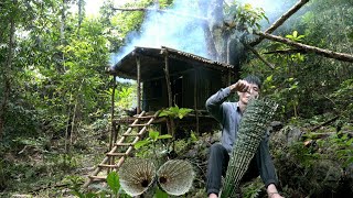 How I Knitting Handmade Bamboo Basket, Fish traps, Survival And Cooking In The Rain Forest