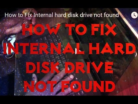 Windows Vista Hard Disk Not Found