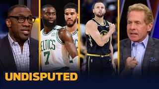 NBA Finals MVP Favorite: Celtics' Jayson Tatum \& Jaylen Brown or Warriors' Steph Curry? | UNDISPUTED