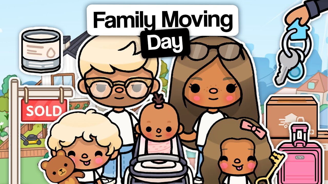 Big Family MOVING DAY! (EP 2)📦| Toca Life World Family Roleplay
