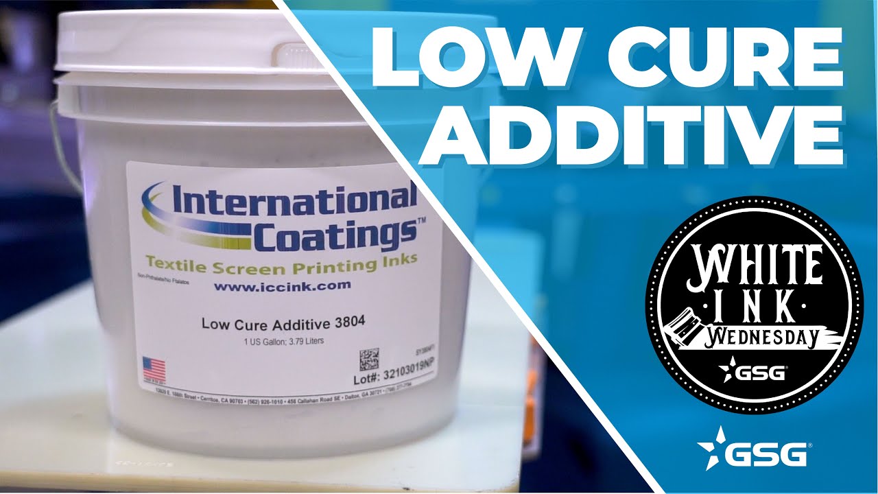 ICC Low Cure Additive for Screen Printing Inks White Ink Wednesday