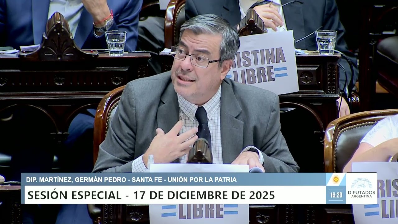 Diputado Martínez, Germán - UxP - Sesión 17-12-2025 - IN