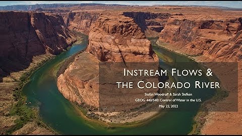 Instream Flows & the Colorado River Basin