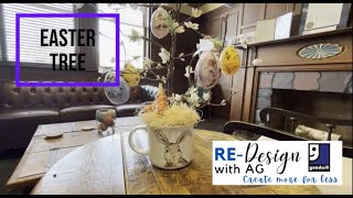 EASY 2024 DIY Easter Tree from GOODWILL! #DIY #goodwill