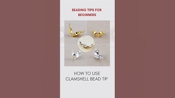 How to use clamshell bead tips/ clamshell calotte with elastic wire | tutorial video #braceletmaking