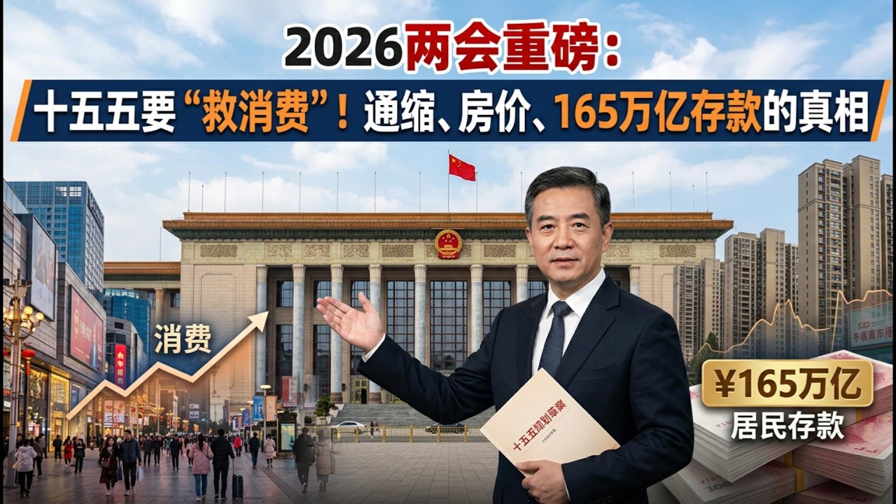 【Boss市场快讯】2026两会重磅：十五五要“救消费”！通缩、房价、165万亿存款的真相