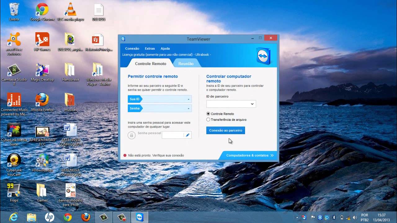 Como Mexer No Pc Do Seu Amigo TeamViewer8 YouTube