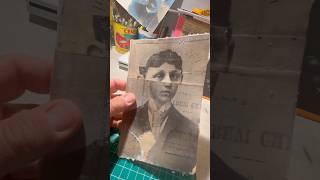 Art studio process #workingartist #artist #artstudio #junkjournal #ephemera  #sketch #papercollage