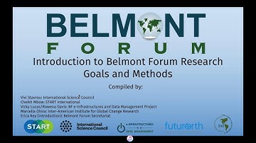 Belmont Forum Research Goals and Methods Section 1: What is Transdisciplinary Research?