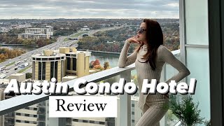 Austin Condo Hotel in #downtownaustin I Room tour & #review #austin #business Concept #roomtour