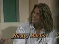 Primera visita promocional de ricky martin a ecuador 1991a los medios de comunicacin