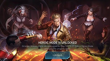 Injustice 2 Mobile Main Account Heroic 3 Taste of Evil Boss John Constantine defeated