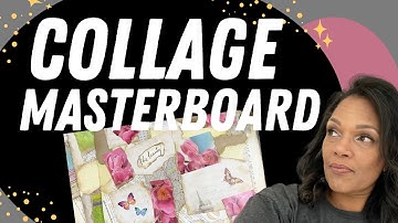 How to make COLLAGE MASTER BOARD for My Junk Journal 2022 (relaxing crafting)