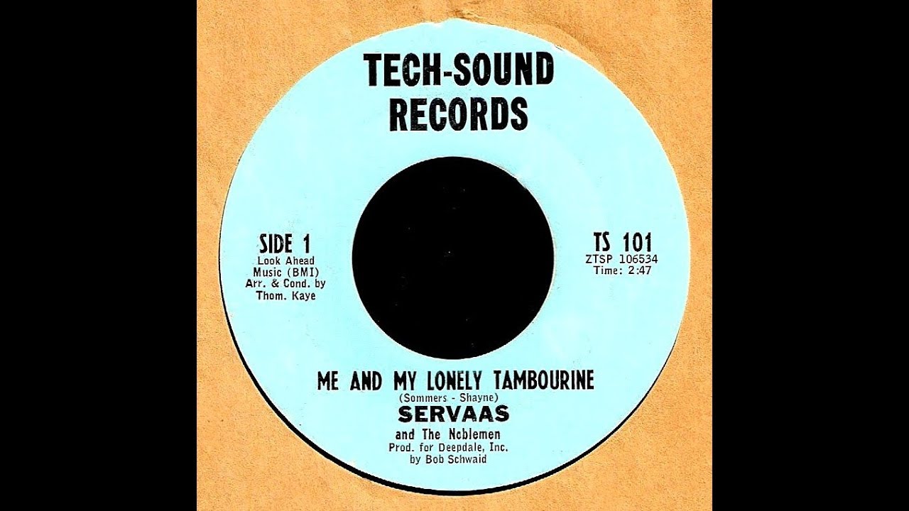 Servaas and The Noblemen - ME AND MY LONELY TAMBOURINE  (1965)