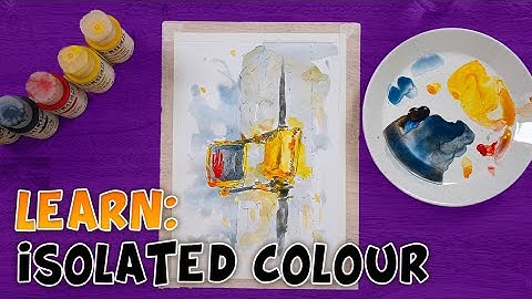 Easy Step by Step Tutorial | Urban Sketching | Isolated Colour