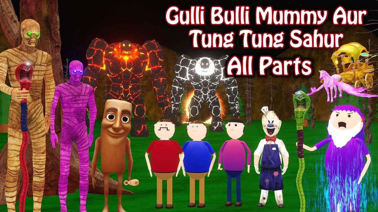 Gulli Bulli Aur Tung Tung Sahur ALL PARTS | Gulli Bulli Cartoon || Gulli Bulli Baba FUNNY CARTOON