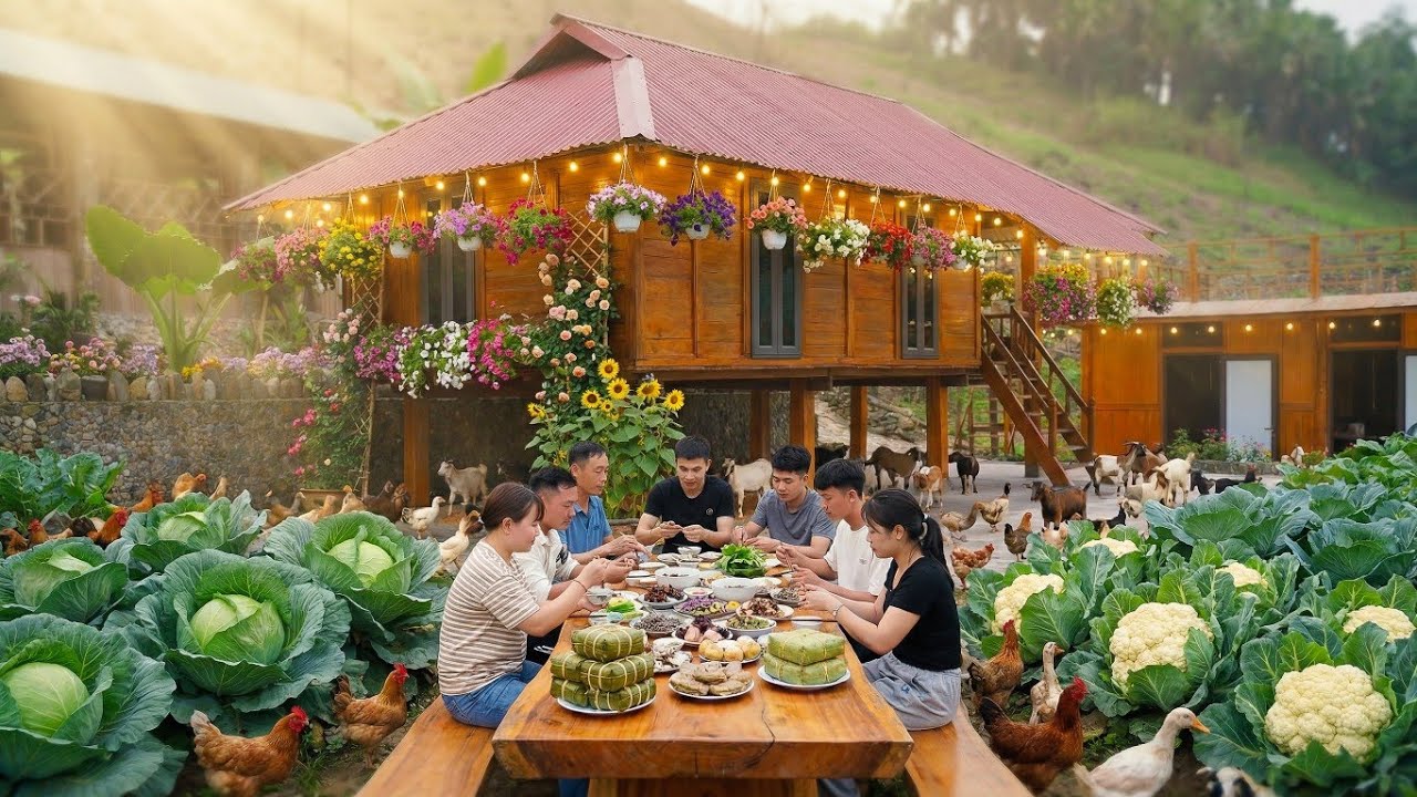 Первые дни нового года на нашей самодостаточной ферме.Праздник урожая и семейный праздник