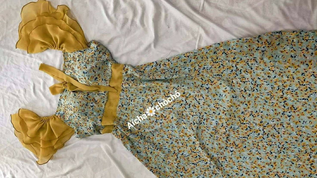 بترون قندورة كتان تهبل و سامبل تقدري تخيطيها العبد بكل سهولة 👗أسرار في الخياطة ما تلقاوهاش 💯